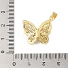 Rack Plating Brass & Cubic Zirconia Pendants KK-L216-014G-01-3