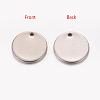 Tarnish Resistant 304 Stainless Steel Stamping Blank Tag Charms STAS-G024-1-1