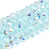 Transparent Glass Beads Strands EGLA-N016-4mm-M-4