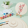 Wooden Blank Plates Set DIY-WH0016-65-2
