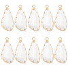 10Pcs Teardrop Glass Pendants FIND-GO0003-65-1