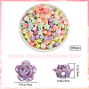 500Pcs AB Color Plated Opaque Acrylic Flower Beads SACR-SP0001-02-2