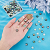 90Pcs 3 Colors Acrylic Imitation Shell Cabochons MACR-PH0001-65A-3