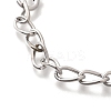 Electroplated CCB Curb Chain Necklace & Bracelets Set SJEW-G084-01P-7