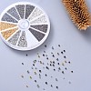 Brass Crimp Beads KK-YW0001-19-6