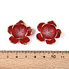 Flower Resin Bead Cap RESI-T059-19-3