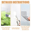 28Pcs 4 Styles Self-adhesive Plastic Window Screen Repair Patches DIY-DR0001-51-6
