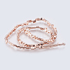 Electroplated Non-magnetic Synthetic Hematite Beads Strands G-E495-11B-01-2