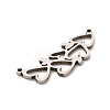 Non-Tarnish 201 Stainless Steel Pendants STAS-B037-03P-3