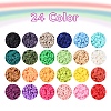 3600Pcs 24 Colors Handmade Polymer Clay Beads CLAY-YW0001-11A-2