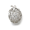 Brass with Cubic Zirconia Pendants KK-E792-08P-1