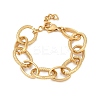 304 Stainless Steel Oval Link Chain Bracelets for Women BJEW-C104-01B-G-2