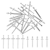 20Pcs 2 Style Rack Plating Alloy Big Pendants & Cabochons Sets DIY-DC0001-90-1