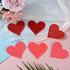 8Pcs 2 Colors Polyester Iron on Sew On Patches PATC-TA0001-34B-7