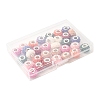 32Pcs 8 Colors AB Color Resin Rose Flower European Beads RESI-FS0002-04-6