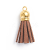 Faux Suede Cord Tassels Pendant Decorations HJEW-WH0006-18R-1