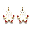 316 Surgical Stainless Steel Enamel Pendants LS-STAS-S116-377G-1