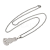 Virgin 201 Stainless Steel Pendant Necklaces for Men Women LS-NJEW-K283-18P-2