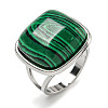 304 Stainless Steel Open Cuff Rings RJEW-C079-12P-2