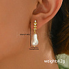 Elegant Brass Dangle Stud Earrings LS-KS8037-3-2
