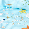 36Pcs 3 Styles Grade AA Natural Cultured Freshwater Pearl Connector Charms with Golden Tone Alloy Slices FIND-BC0004-55-5