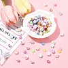 5 Styles Opaque & Transparent Craft Acrylic Beads MACR-YW0003-48A-5