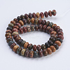 Natural Polychrome Jasper/Picasso Stone/Picasso Jasper Beads Strands X-G-P354-03-8x5mm-2