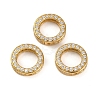925 Sterling Silver Micro Pave Clear Cubic Zirconia Bead Frames LS-STER-P061-01B-G-1