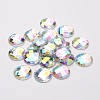 Imitation Taiwan Acrylic Rhinestone Flat Back Cabochons GACR-D002-18mm-17-1