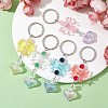 Acrylic Heart with Bowknot Keychains KEYC-JKC00612-5