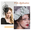 2Pcs 2 Colors Cloth Fascinator Hat Base for Millinery AJEW-HS0001-05-7