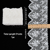 5 Yards Flat Nylon Mesh Embroidered Lace Trim OCOR-GF0001-86A-2