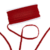 25M Polyester Braided Lace Trim OCOR-WH0082-300A-1