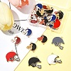 30Pcs 8 Styles Alloy Enamel Links ENAM-FS0002-50-7