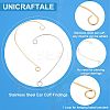 40Pcs 2 Colors 316 Stainless Steel Ear Cuff Findings STAS-UN0037-75-3