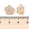 Brass Pave Cubic Zirconia Spacer Bars LS-KK-B090-03A-01G-3