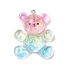 Transparent Resin Pendants RESI-H036-01A-1