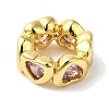 Real 18K Gold Plated Brass Micro Pave Cubic Zirconia European Beads KK-F854-03G-01-2