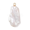 Natural Keshi Pearl Pendants PALLOY-JF04900-01-3