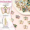 32Pcs 8 Colors Alloy Rhinestone Pendants FIND-CJ0005-13-2