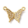 PVD Vacuum Plating 304 Stainless Steel Rhinestone Pendants STAS-L081-002G-02-1