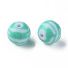 Opaque Striped Acrylic Beads MACR-S373-27B-07-1