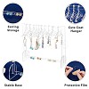 Transparent Acrylic Earring Hanging Display Stands EDIS-FH0001-04-4