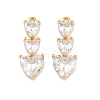 Brass Micro Pave Cubic Zirconia Pendants KK-A274-22G-1