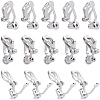 24Pcs Brass Clip-on Earring Findings FIND-SC0013-11P-1