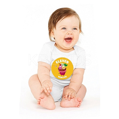 1~12 Months Number Themes Baby Milestone Stickers DIY-H127-B14-1