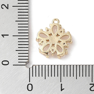 Brass Micro Pave Cubic Zirconia Charms KK-G491-26G-01-1
