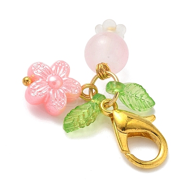 Acrylic & Glass Pendants Decorations HJEW-JM04063-1