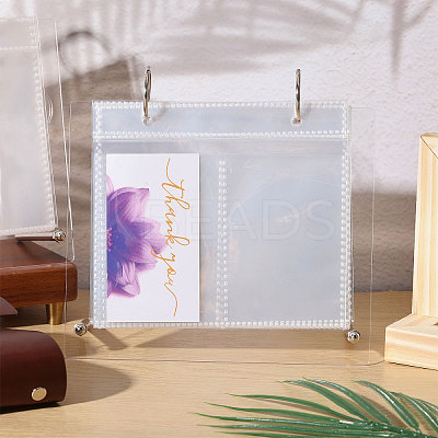 3 Inch 10 Pockets Acrylic Calendar Photos Album AJEW-WH0596-158-1
