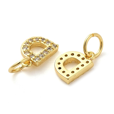 Brass Micro Pave Cubic Zirconia Pendants KK-M273-02G-D-1